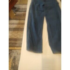 Carhartt Denim Bib Overalls Men's Size 34x36 Loose Fit Workwear Jean Carpenter